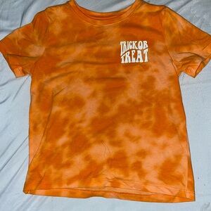 Wonder Nation Halloween Tie-Dye T-Shirt 👻 | Kids Size (4T) | Orange & Fun!